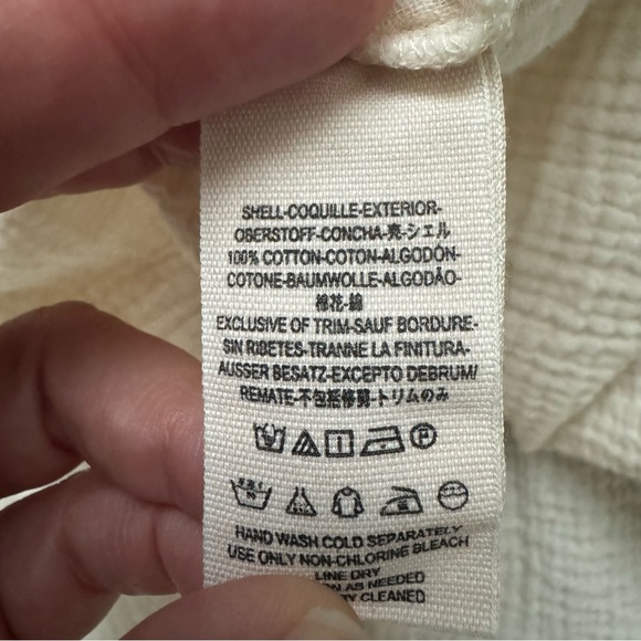 Free People Small Ivory All About The Feels Button Down Babydoll Top - Picture 3 of 8